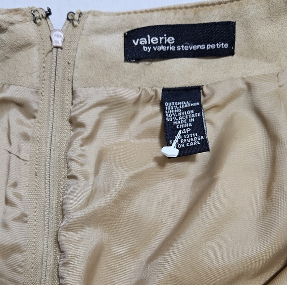 NWOT Valerie Womens 100% Leather Maxi Skirt Back Slit Western Cowgirl A-Line LP - Picture 8 of 16